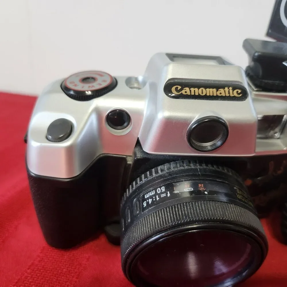 Canomatic Big Royal View 35mm Film Camera w/ Flash Bracket Novelty Scamera Toy